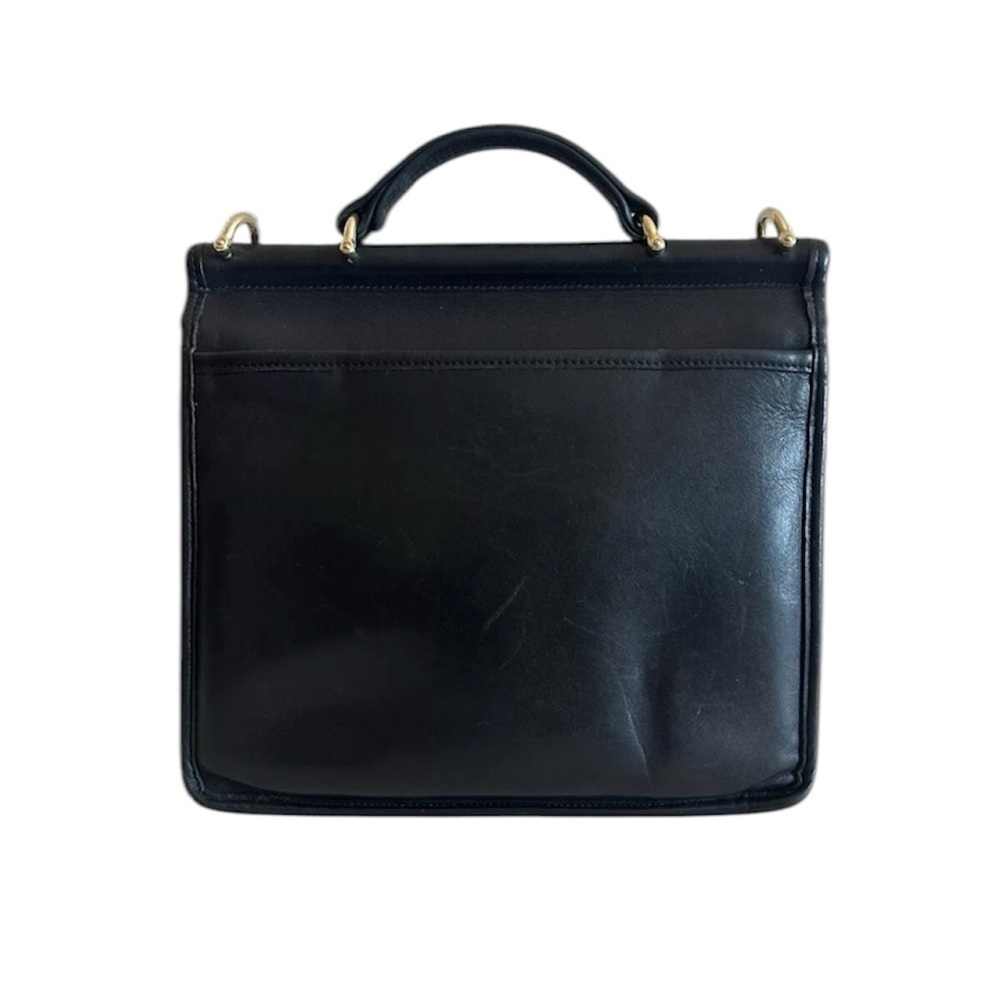 Vintage Coach Legacy 1998 Willis Black Leather Satchel Crossbody Bag Purse #9927 - Picture 2 of 15